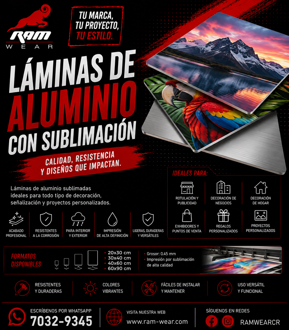 Productos sublimados